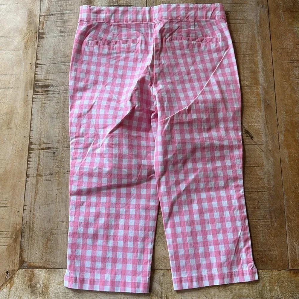 NWOT Janie and Jack Gingham Cropped Pants size 6